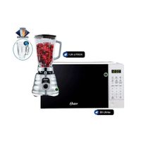 Combo Horno Microondas Digital 20 litros POGGE2701 y Licuadora BLST4655 de 1.25 LT