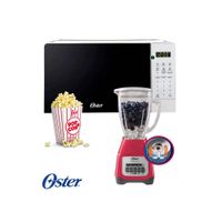 Combo Horno Microondas Digital 20 litros POGGE2701 - Licuadora 2 velocidades BLSTKAG-MPB