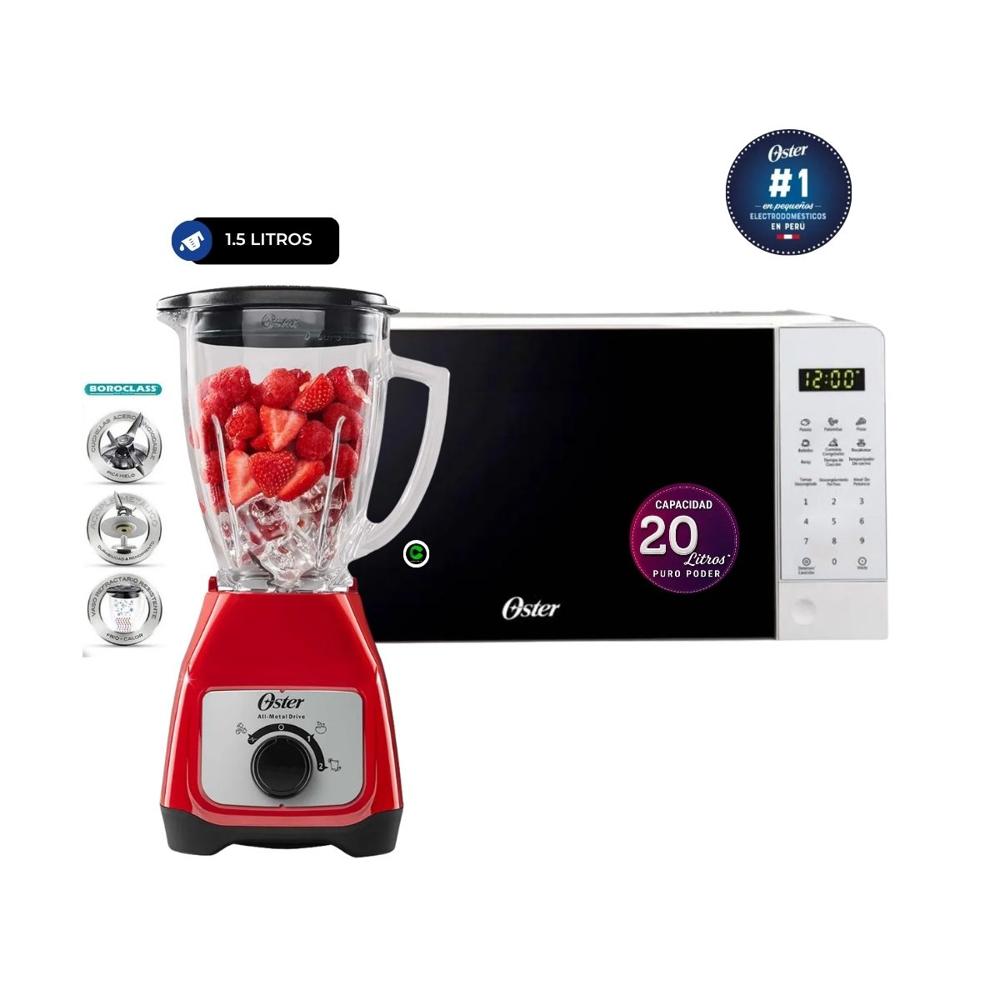 Combo Horno Microondas Digital 20 litros y Licuadora de 550 