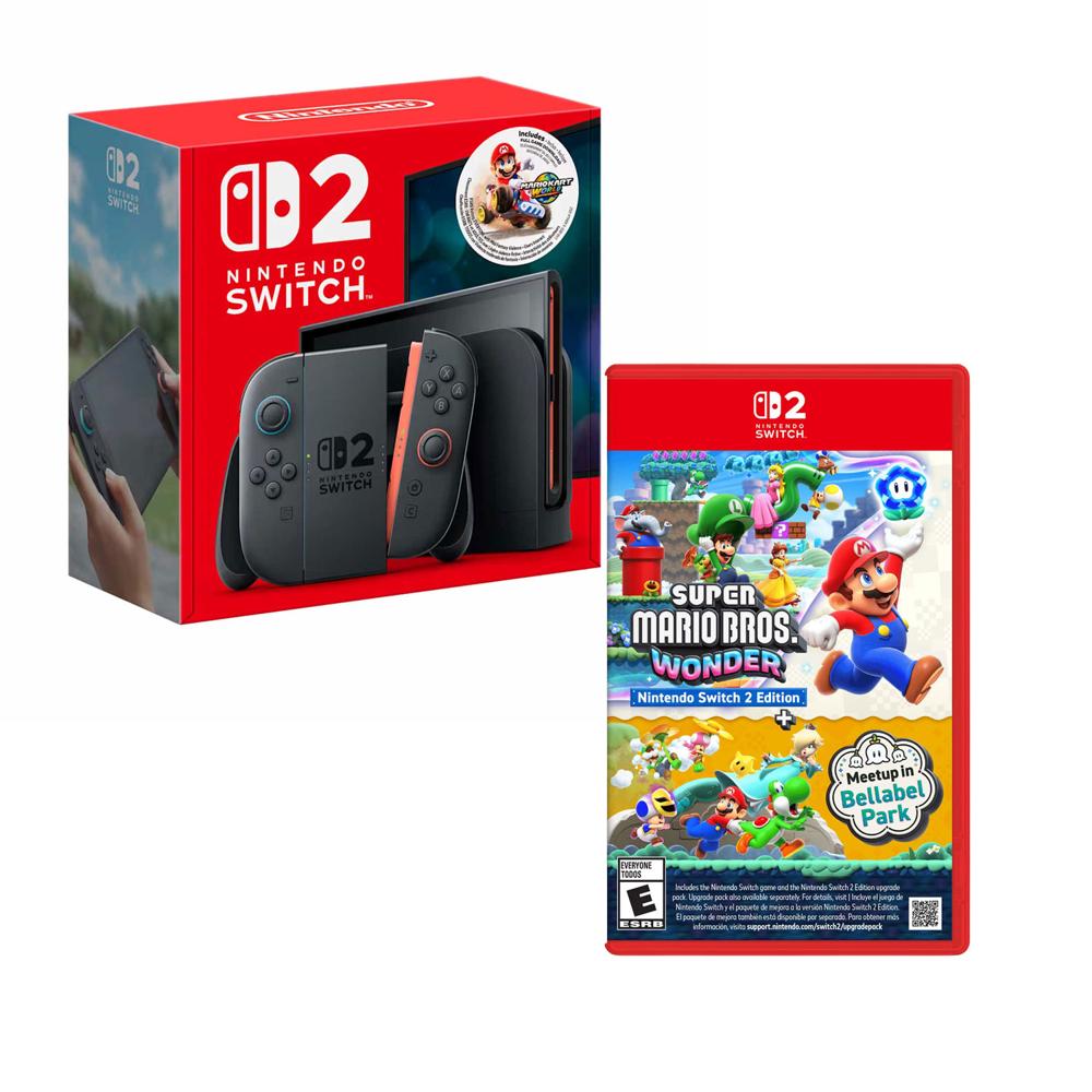 Consola Nintendo Switch 2 Bundle Mario Kart World Y Mario Wonder Meetup in Bellabel Park