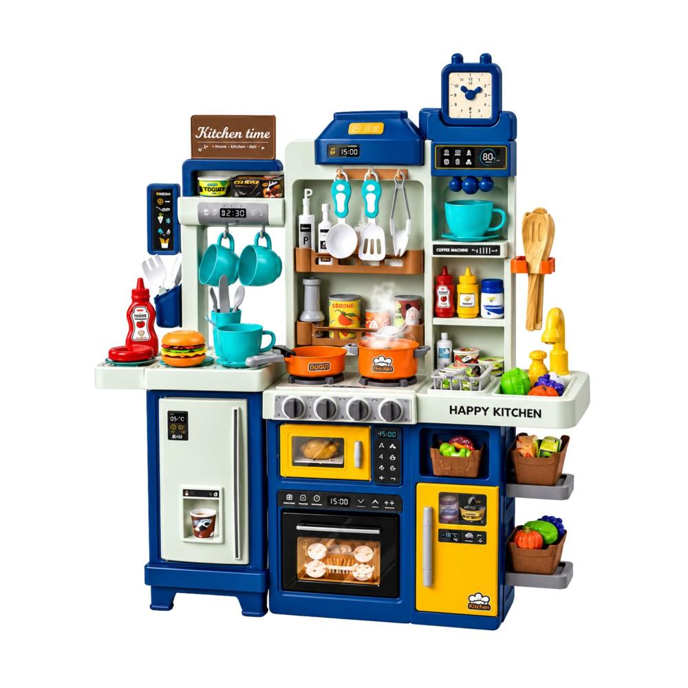Cocina Infantil Multifuncional con Refrigerador y Accesorios