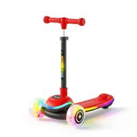 SCOOTER PARA NIÑOS Y NIÑAS MUSICAL 3 RUEDAS ROJO