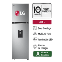 Refrigeradora LG 314 Litros Top Freezer DoorCooling GT31WPP Nuevo