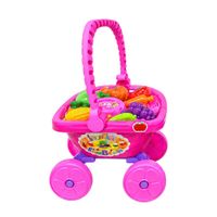Juguete Carrito Canasta De Frutas y Verduras