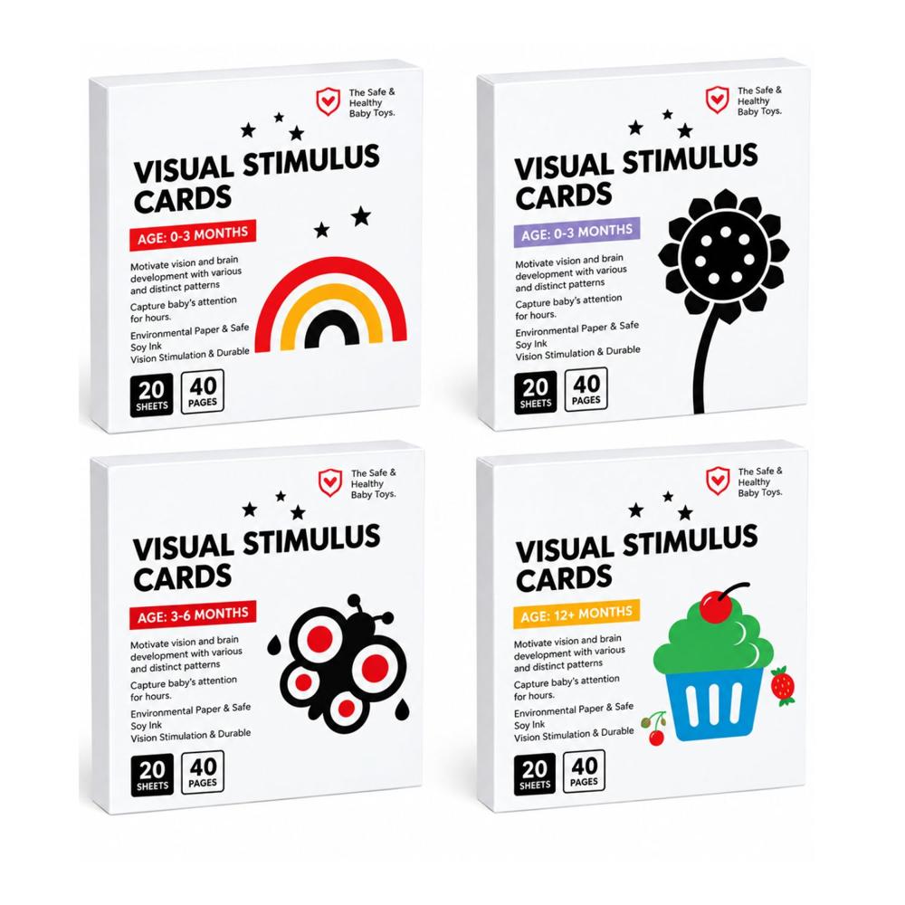 Set De Tarjetas de Estimulación Visual 0 a 36 Meses Pack Completo