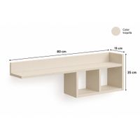 Repisa Flotante para Decoración 80x35 cm Melamina Toquilla