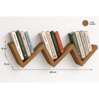Repisa Flotante para Libros 60x15x1.8 cm Melamina Panela