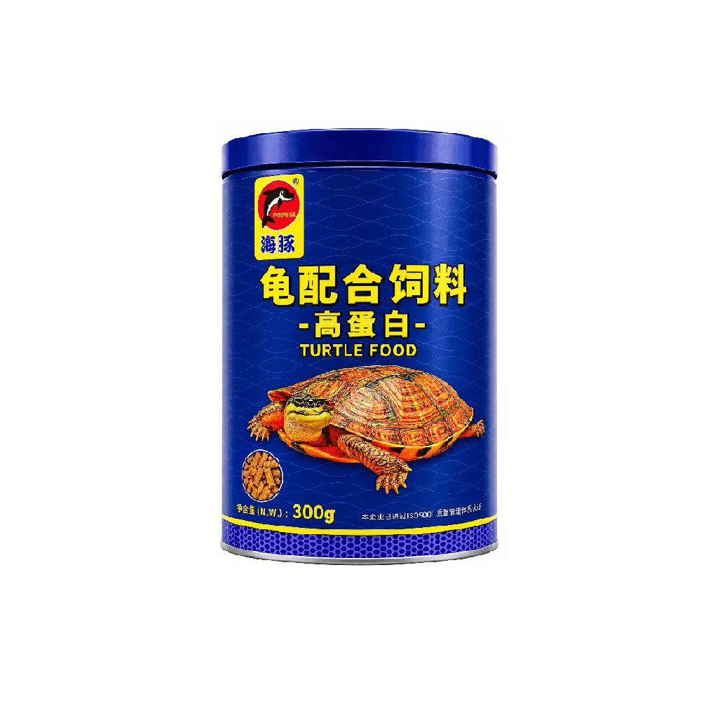 Alimento Premium En Pellets Para Tortugas Semi Acuáticas Marca Porpoise X 300 Ml En Lata