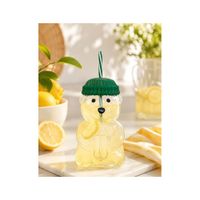 Tomatodo Oso Verde de Vidrio Borosilicato con Sorbete – 650 ml