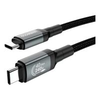 Choetech Cable trenzado USB-C a C USB 4.0 240 W 8K a 60 Hz, Thunderbolt 3, 1,2 m - XCC-1040-GY