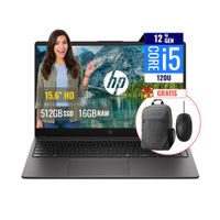 Combo Laptop HP 250R G10 Intel Core 5 120U 16GB RAM 512 SSD M.2 15.6 HD + Mochila y Mouse C78DYATK