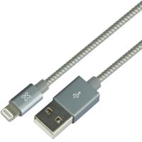Cable Klip Xtreme Lightning MFI a USB 3.0 de 0.5mt Gris - KAC-001GR