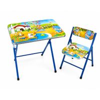 Mesa y Silla Para Niños Escritorio Infantil Diseño Moderno Multifuncional C3015