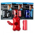 Dispensador de bolsas para desechos de mascotas perro con Bolsas