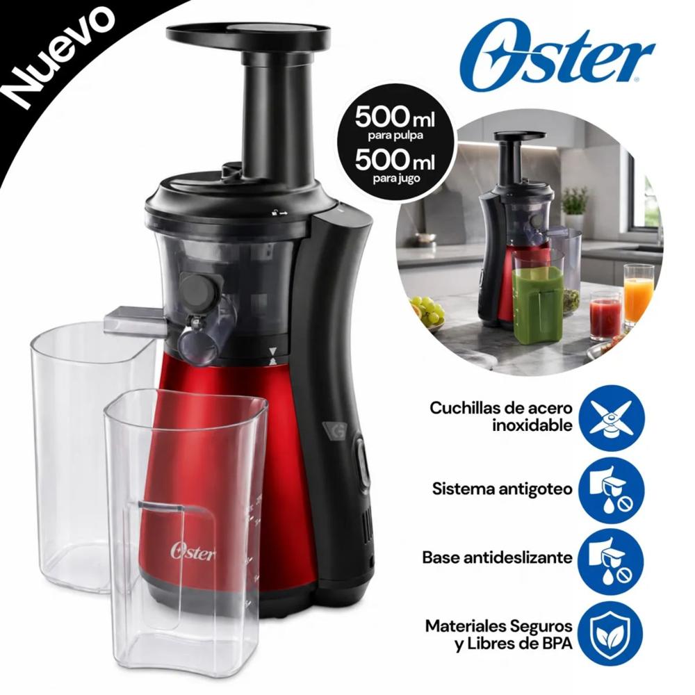 Extractor por prensado OSTER FPSTJE4000R 150W