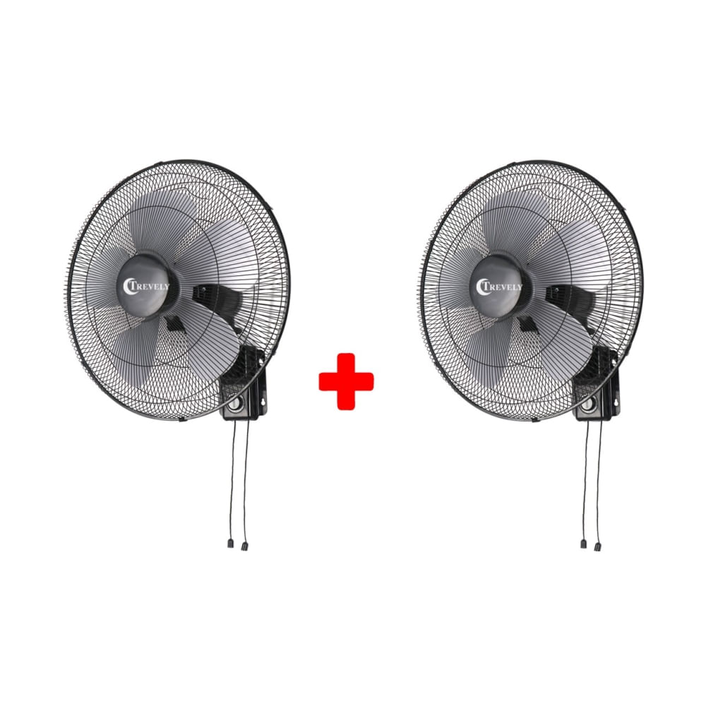 Pack x 2 Ventilador de pared 20 TREVELY VT-2016 -140W