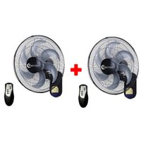 Pack x 2 Ventilador de pared 16 TREVELY VT-164 -80W - control remoto