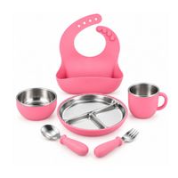 Set De 6 Alimentación Para Bebé De Acero Inoxidable