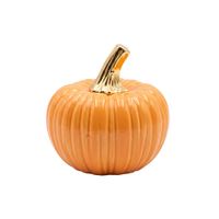 HALLOWEEN - Calabaza de Porcelana Decorativa Naranja