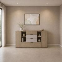 APARADOR YERAI 2 PUERTAS 4 CAJONES CENIZA CAPRI 160CM