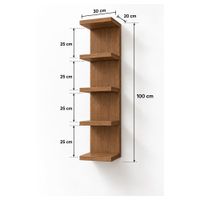 Zapatera de melamine 100x30x20x1.8 cm Panela