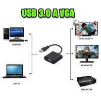 CONVERTIDOR  ADAPTADOR USB 3.0 A VGA FULL HD