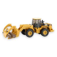 CAT 950G Wheel Loader with Log fork and Wood Log 1-87
