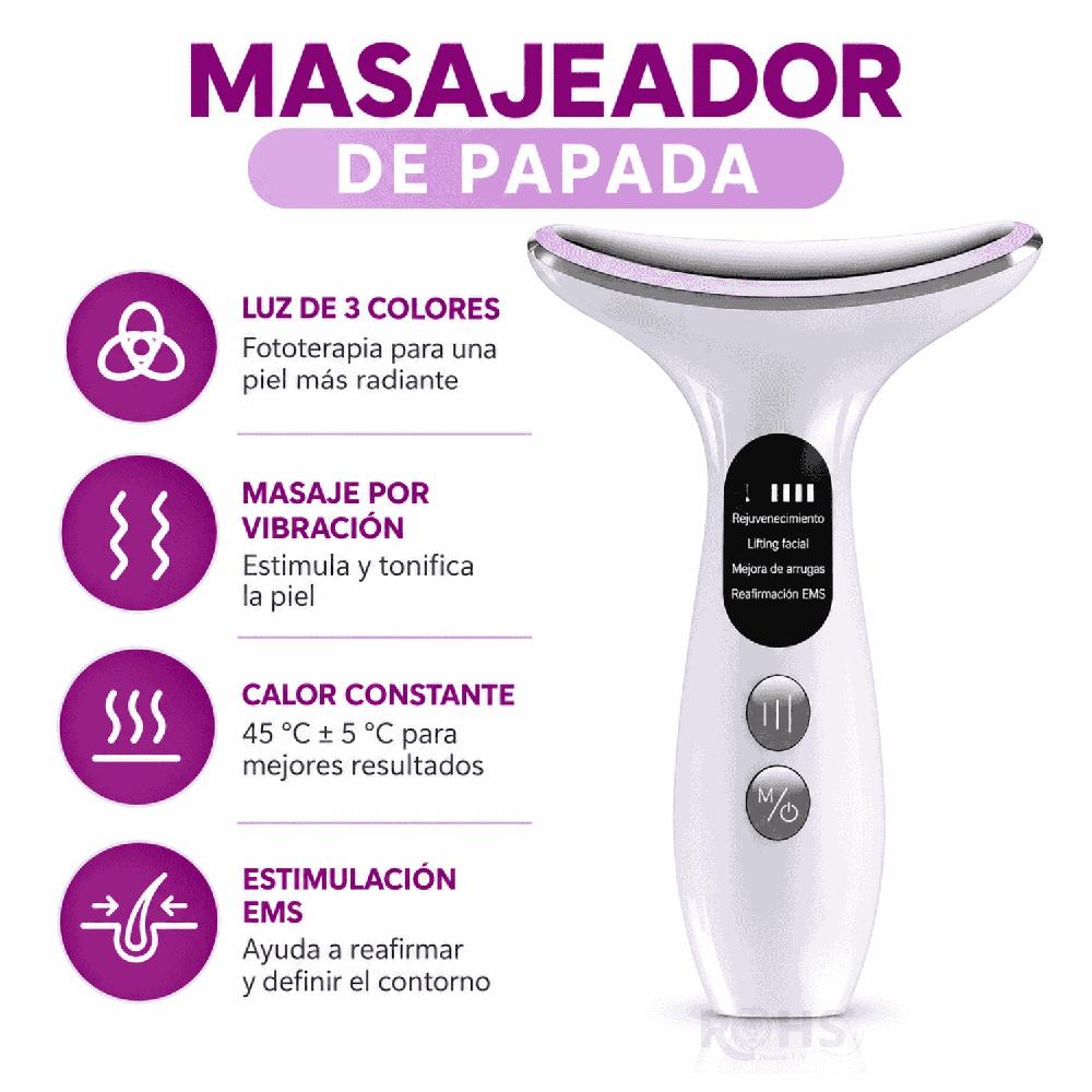 Masajeador Facial Todo en 1 EMS - Face Lifting con Luz LED