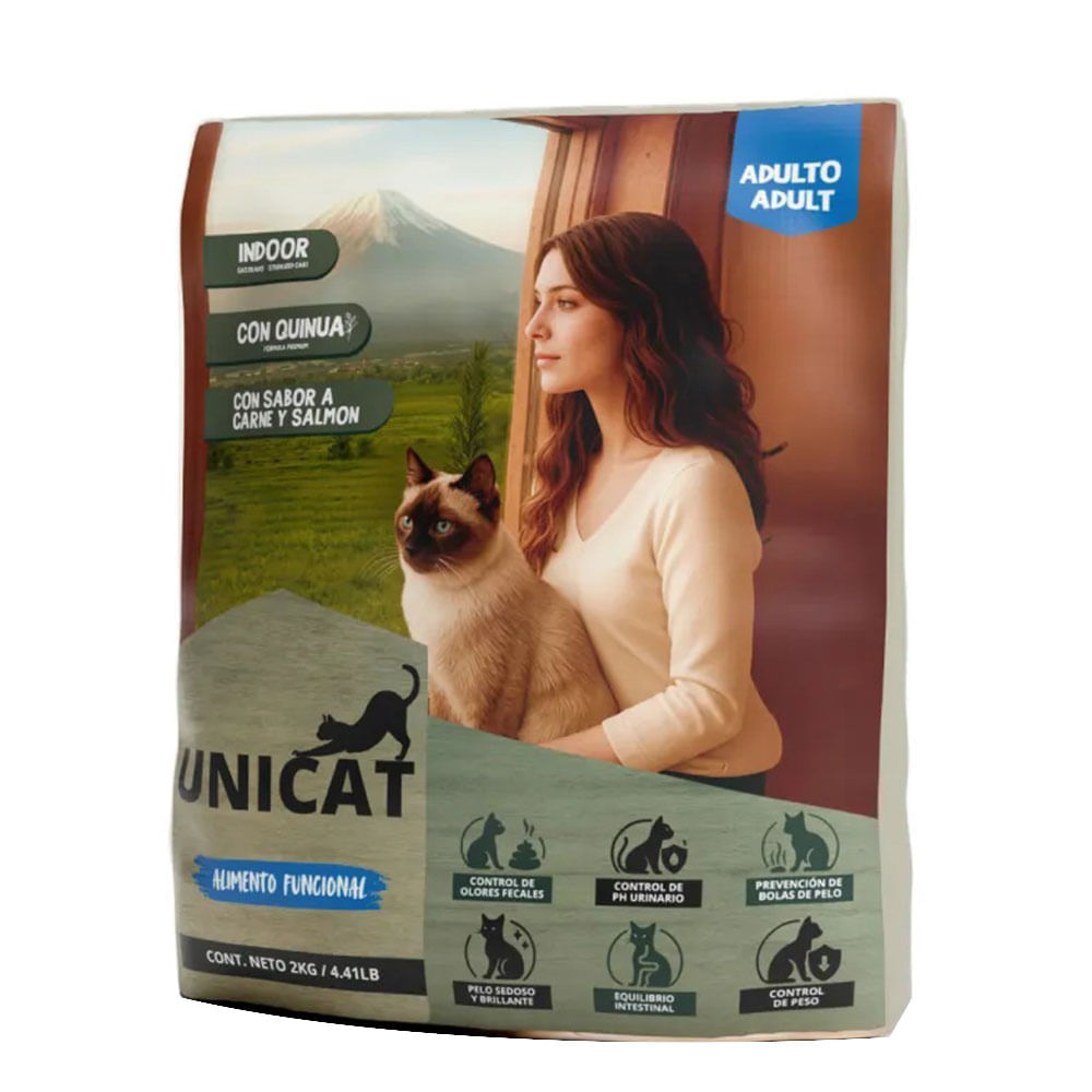 Unicat Alimento Para Gatos Adultos Esterilizados 2Kg