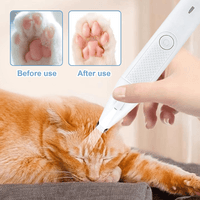 Afeitadora de Patas Recargable con Luz LED Para Perros y Gatos