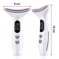 Masajeador de Papada Face Lifting EMS - Calor Vibración y Luz LED