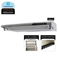 Campana Extractora Indurama CEI-902CRP 3 Velocidades Acero