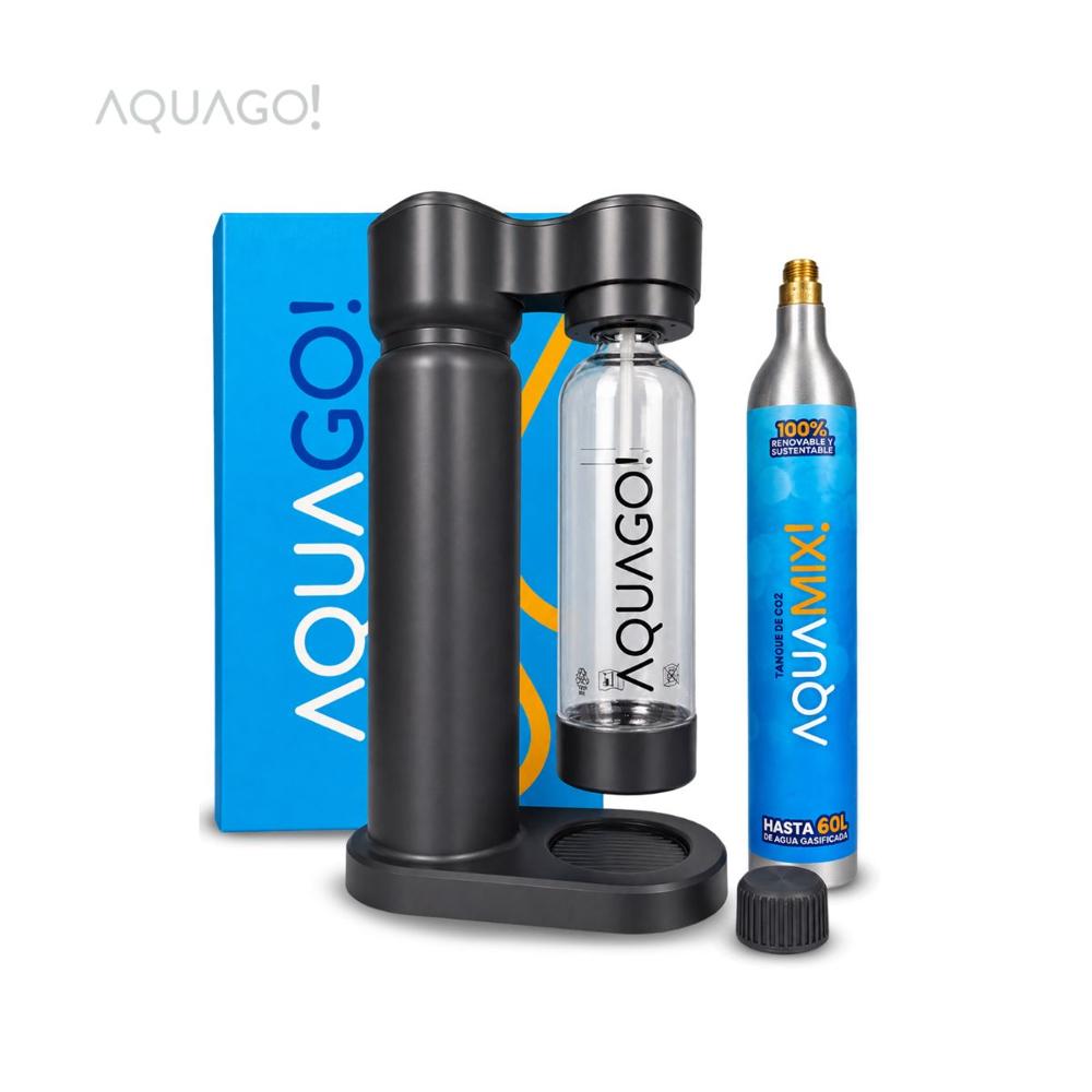 Gasificador de agua Manual  Gris Oscuro - Aquamix