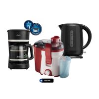 Combo Cafetera 12 Tazas BVSTDCP121B - Extractor 500 ML - Hervidor 1.7 Litros