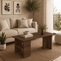 Mesa de centro rectangular Aaron caramelo Muebleo.pe