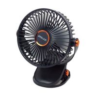 Ventilador Recargable Clip-On  OPALUX OP-CF60-AZ 5 Velocidades Luz LED