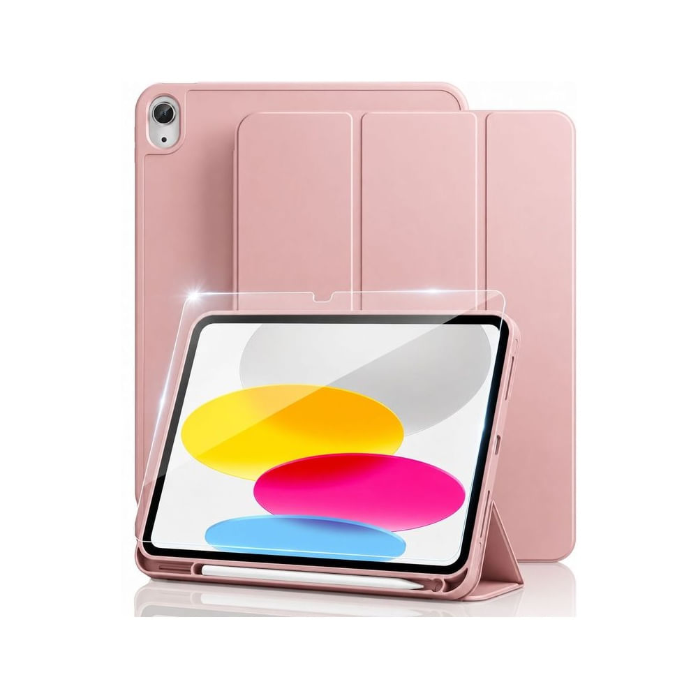 Mica + Funda Smart Case De iPad A16 Chip 11ma Gen 10ma 10.9