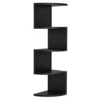 Estante 5 Niveles Flotante Esquinero Moderno Organizador Multifuncional Elegante