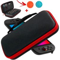 Estuche Protector Para Nintendo Switch 2 Case Funda - Negro/ROJO