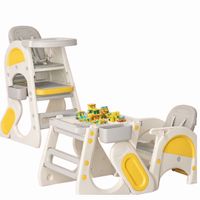 Silla de comer escritorio para bebes hasta niños amarillo