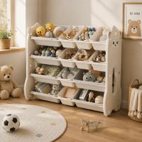Organizador de Juguetes Montessori Infantil Beige Amplio