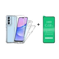 FUNDA CASE 3EN1 TRANSPARENTE PARA OPPO A59 MAS PROTECTOR DE PANTALLA