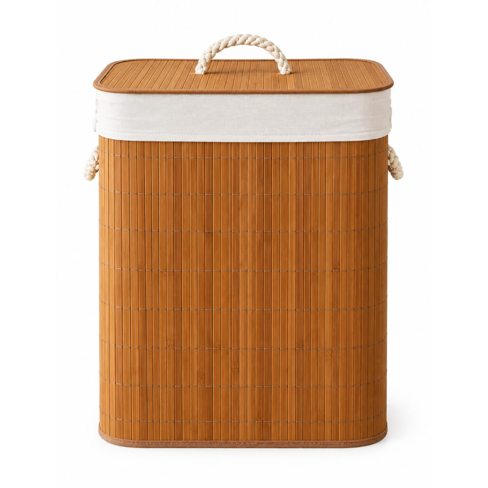 Cesta Tacho de Bambú Natural  Diseño Moderno Funcional Cocin