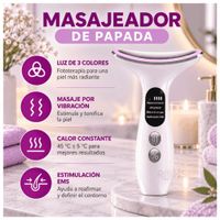 Masajeador de Papada Face Lifting EMS - Calor Vibración y Luz LED
