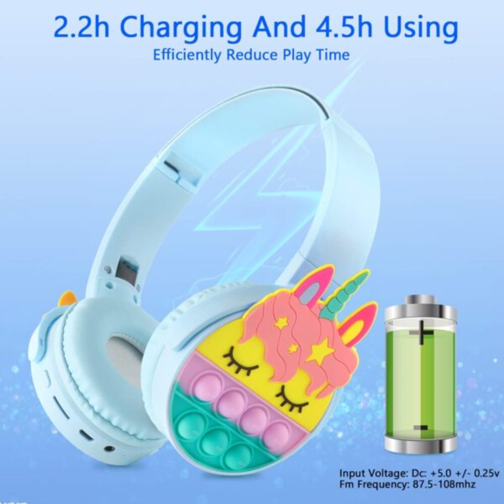 AUDIFONO  UNICORNIO DE COLORES