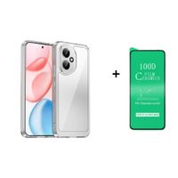FUNDA CASE 3EN1 TRANSPARENTE PARA HONOR X6B MAS PROTECTOR DE PANTALLA