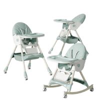 Silla de comer balancín para bebe hasta niño verde