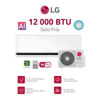 Aire Acondicionado LG con AI 12000 BTU Inverter Solo Frío