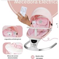 Mecedora para Bebé Musical Automática con Sensor - Rosa 2026