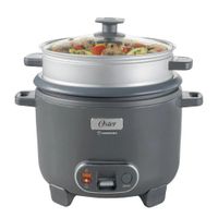 Olla Arrocera Oster CKSTRC12DFSKE 2.2L con Vaporera y Función Sofrito - Gris